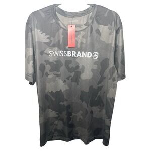 Men's SWISSBRAND Camouflage T-Shirt Large NWT